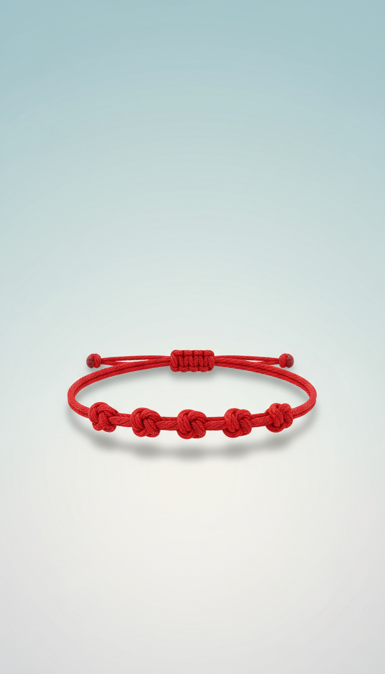 Pulseira sete nós fio acetinado