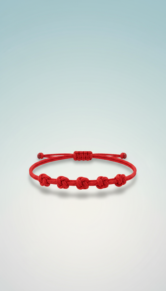 Pulseira sete nós fio acetinado