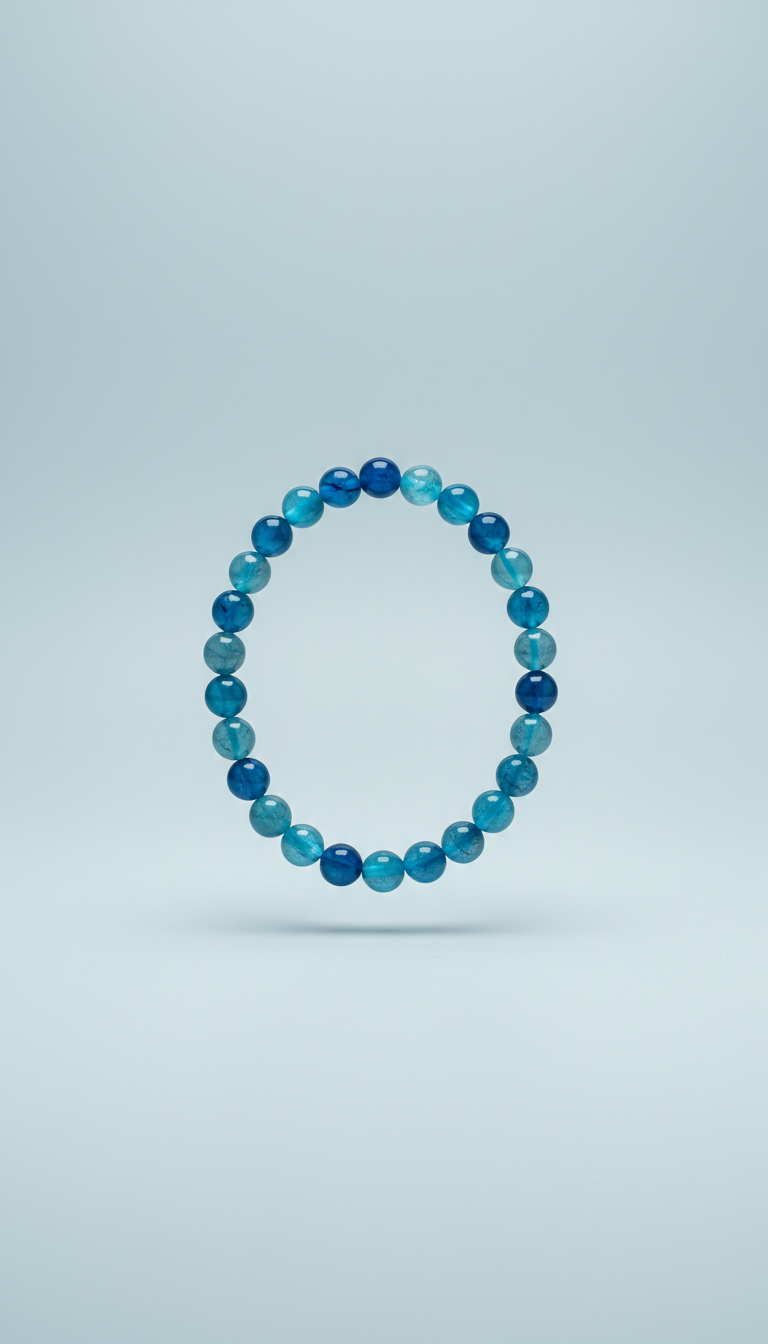 Pulseira de Turmalina Azul Natural